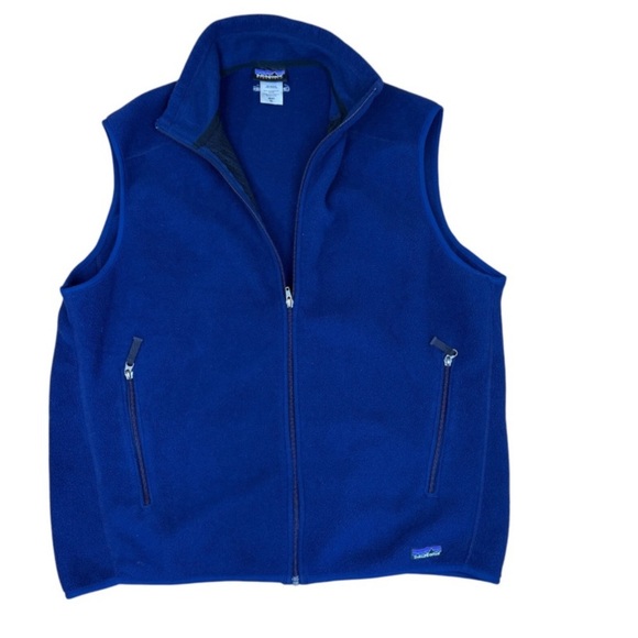 PATAGONIA MENS SYNCHILLA VEST OUTERWEAR VINTAGE BLUE LARGE NEW WITHOUT TAGS - Picture 1 of 7